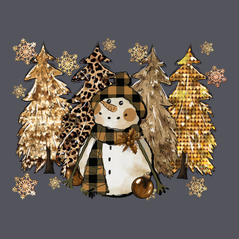 Snowman With Christmas Trees 11inches Vintage Hoodie by CowGirlArtShop | Teevron