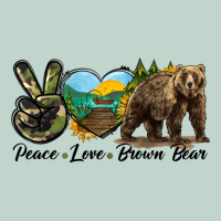 Peace Love Brown Bear Zipper Hoodie | Teevron