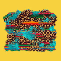 Western Serape Leopard Turquoise  Background Premium Sweatshirt | Teevron