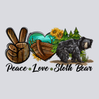 Peace Love Sloth Bear Zipper Hoodie | Teevron