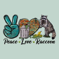 Peace Love Raccoon Zipper Hoodie | Teevron