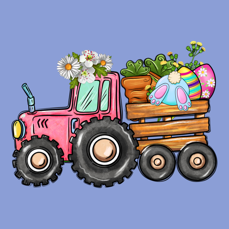 Easter Bunny Tractor Long Sleeve Tee by CowGirlArtShop | Teevron