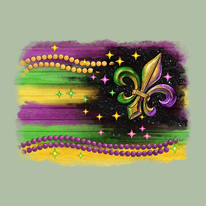 Mardi Gras Flag Urban Heavy Tee by CowGirlArtShop | Teevron