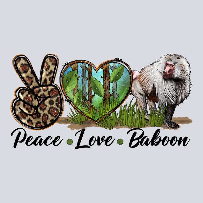 Leopard Peace Love Baboon Zipper Hoodie by LillyAllenDesigns | Teevron