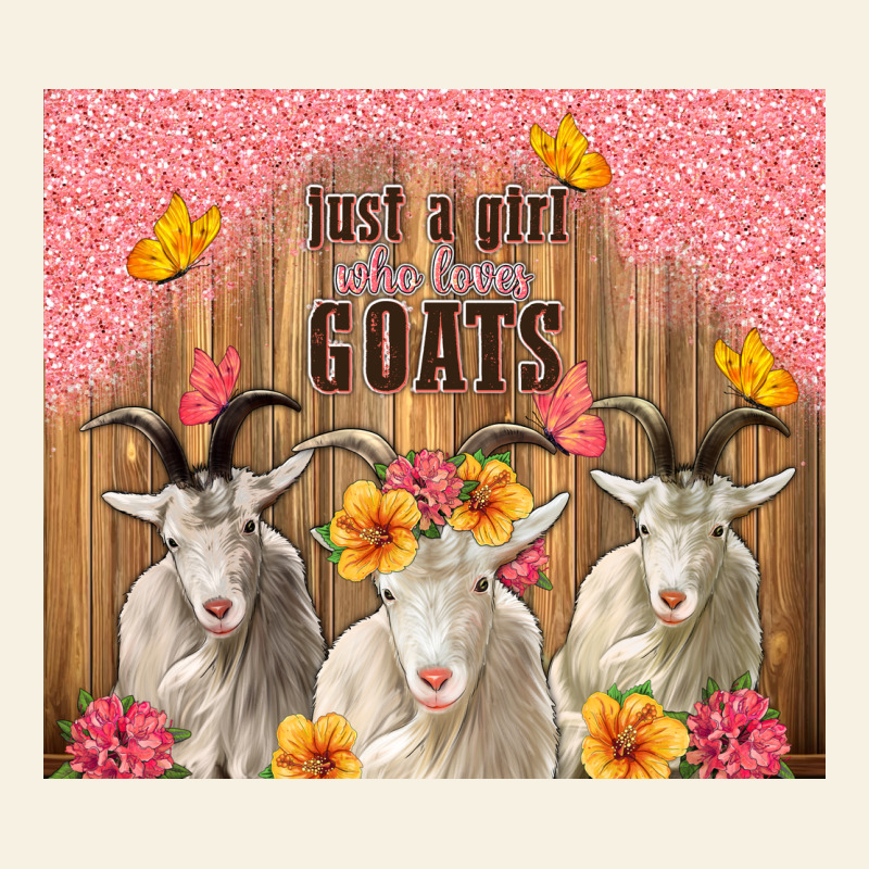 Just A Girl Who Loves Goats Tumbler Vintage Tee by TumblerDesignByShophia | Teevron