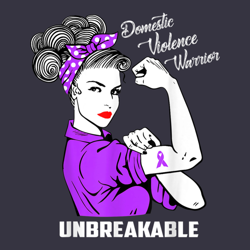 Domestic Violence Warrior Unbreakable Awareness Gift Vintage Hoodie by minhPixels | Teevron