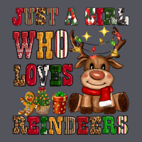 Just A Girl Who Loves Reindeers Vintage Hoodie | Teevron
