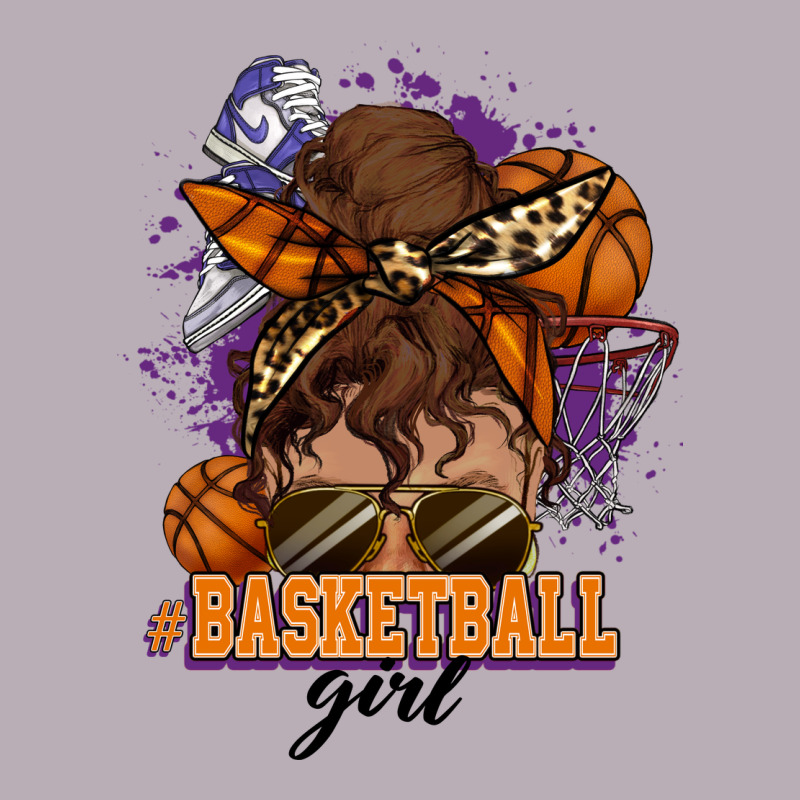Messy Bun Basketball Girl Vintage Tee by HowdyJamesFarm | Teevron