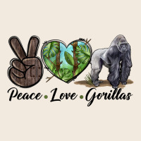 Peace Love Gorillas Zipper Hoodie | Teevron