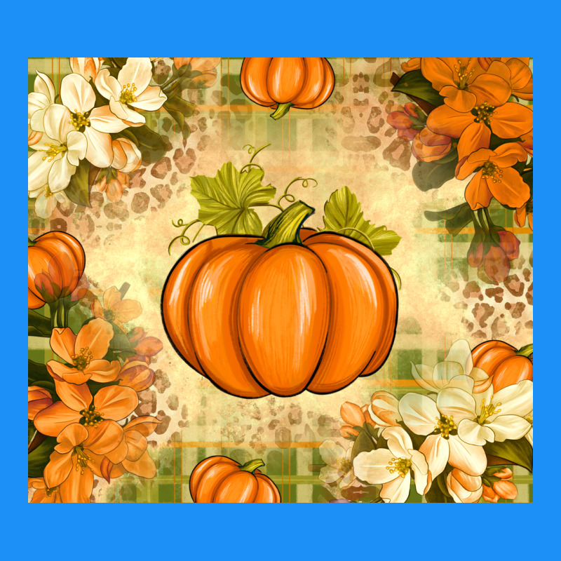 Fall Pumpkins With Flowers Classic Tee by texasbilliewilder | Teevron