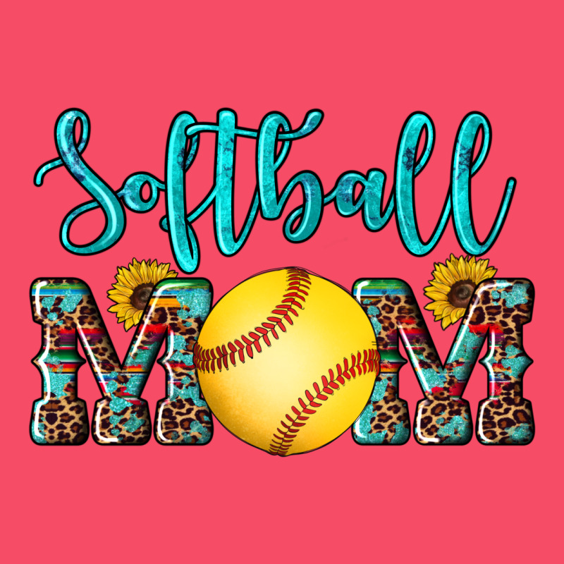 Western Leopard  Sunflowers Glitter Mom Softball Premium Sweatshirt by Artiststas | Teevron