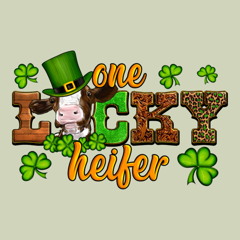 St Patricks One Lucky Heifer Baby Cow Heavyweight Hoodie by Artiststas | Teevron