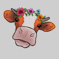 Cow With Flowers Premium Tee | Teevron