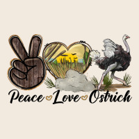 Peace Love Ostrich Zipper Hoodie | Teevron