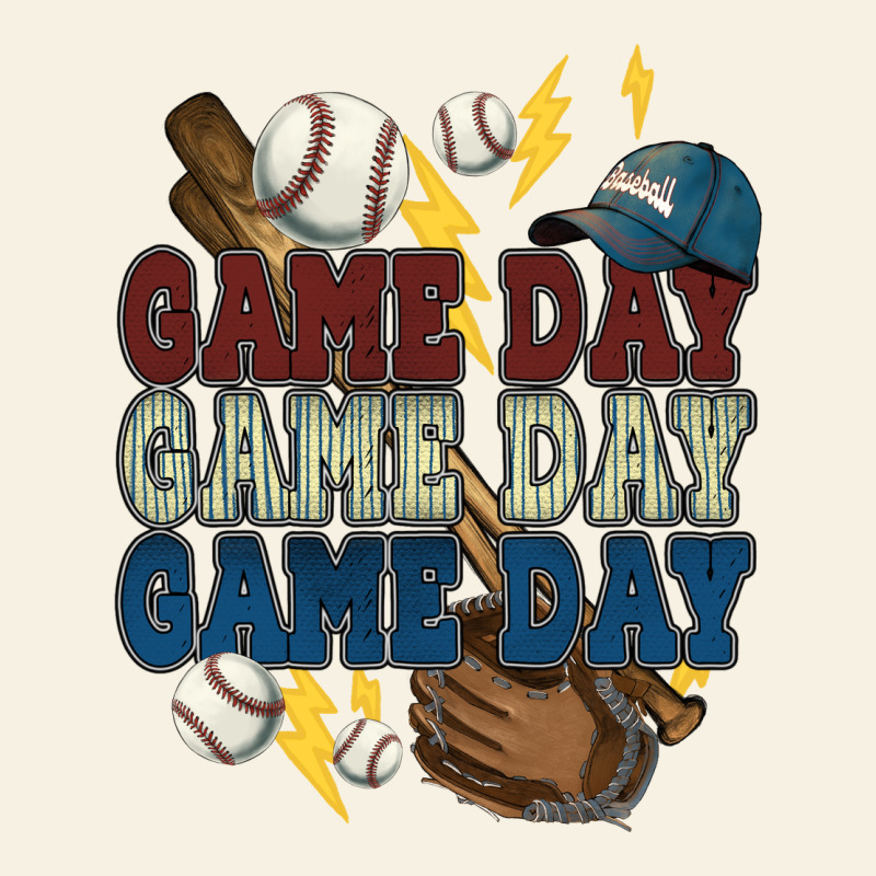 Game Day Lightning Bolt Baseball Vintage Tee by HowdyJamesFarm | Teevron