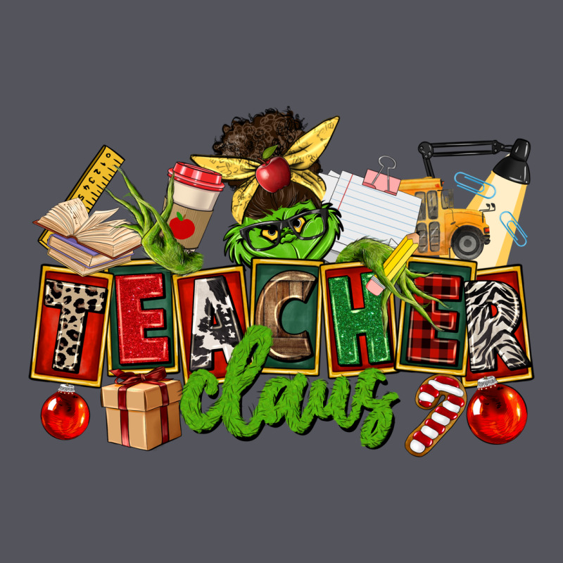 Teacher Claus Christmas Vintage Hoodie by CowGirlArtShop | Teevron