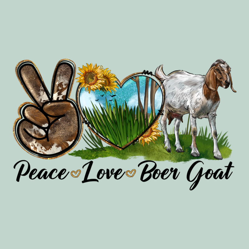 Peace Love Boer Goat Zipper Hoodie by LillyAllenDesigns | Teevron