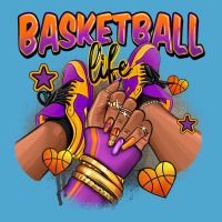 Basketball Life Afro Girl Sneakers Premium Hoodie | Teevron