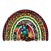 Christmas cowboy boots rainbow | Teevron