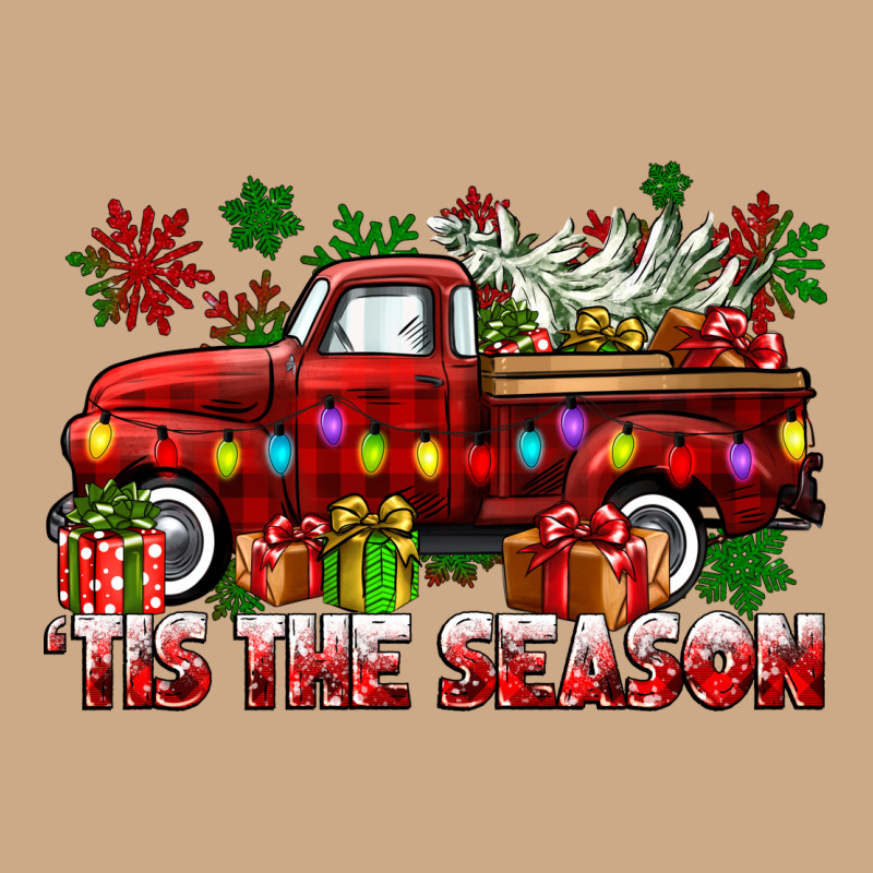 Tis The Season Christmas Truck Vintage Hoodie by CowGirlArtShop | Teevron