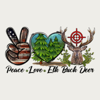 Peace Love Elk Buck Deer Zipper Hoodie | Teevron