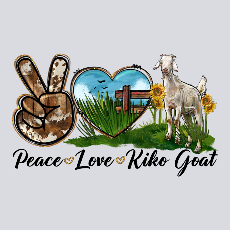Peace Love Kiko Goat Zipper Hoodie by LillyAllenDesigns | Teevron