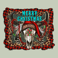 Merry Christmas Bull Skull Ladies Tee | Teevron
