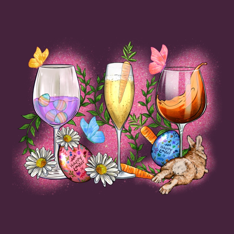 Easter Wine Glasses  Easter Day Long Sleeve Tee by CowGirlArtShop | Teevron