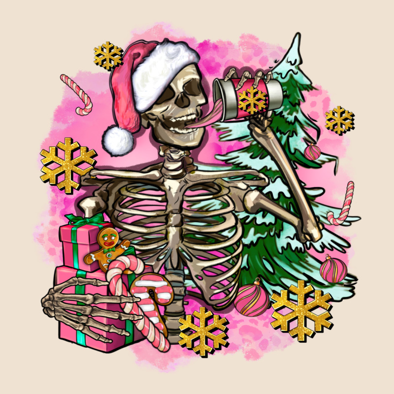 Pink Coffee Gifts Christmas Skeleton Coffee Urban Hoodie by AdoDesignShop | Teevron