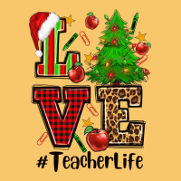 Love Teacher Life Christmas Vintage Hoodie | Teevron