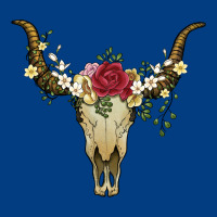 Bull Skull With Rose And Flowers Premium Sweatshirt | Teevron