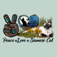 Peace Love Siamese Cat Zipper Hoodie | Teevron