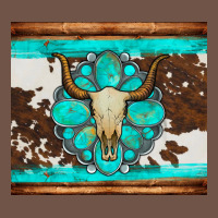 Bull Skull And Turquoise Cowhide Tumbler Premium Sweatshirt | Teevron