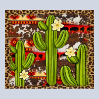 Aztec Cowhide Cactus Background Premium Sweatshirt | Teevron