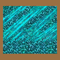 Blue Glitter With Leopard Pattern Vintage Tee | Teevron