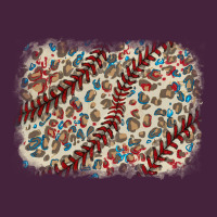 Baseball Leopard Glitter Background Long Sleeve Tee | Teevron