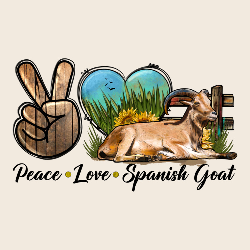 Peace Love Spanish Goat Zipper Hoodie by LillyAllenDesigns | Teevron