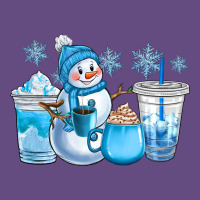 Winter Snowman Coffee Cups Vintage Hoodie | Teevron