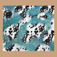 Teal Glitter And Cowhide Vintage Tee | Teevron