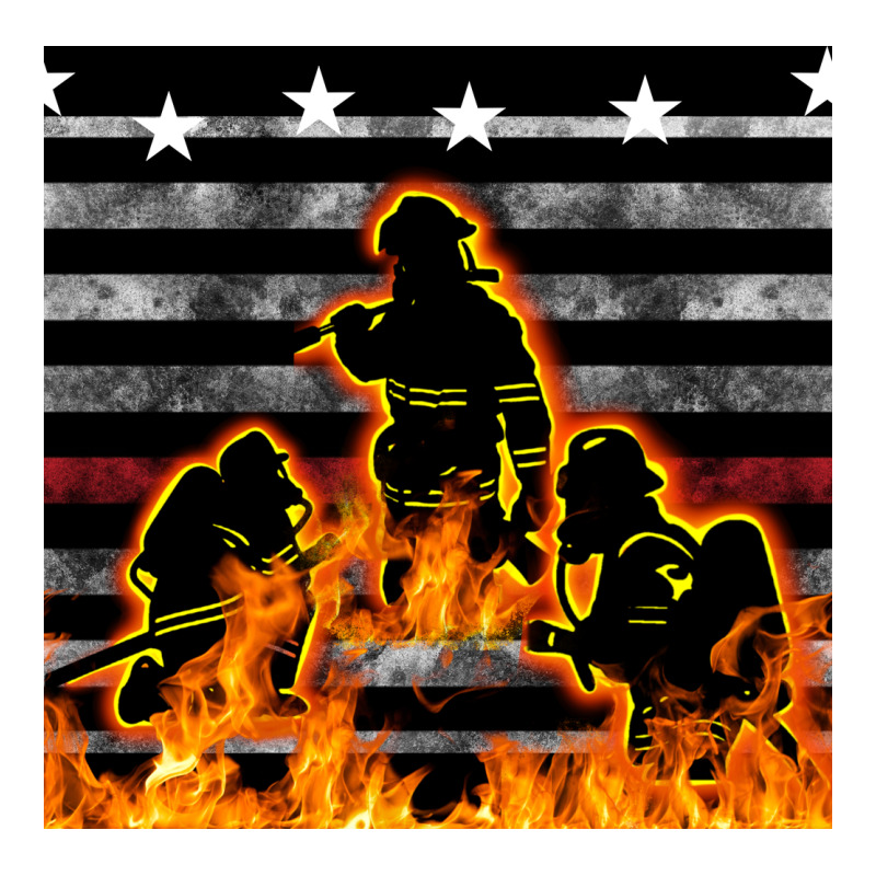 American Firefighters Seamless Pattern Premium Hoodie by BundleAndBundleShop | Teevron