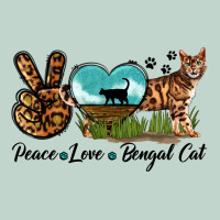 Peace Love Bengal Cat Zipper Hoodie | Teevron