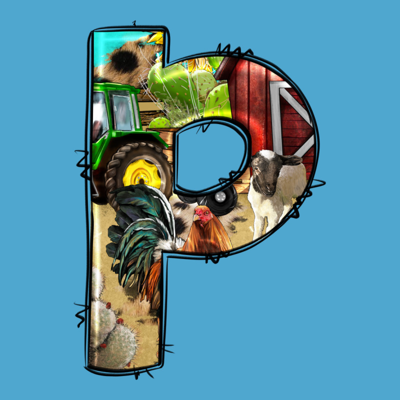 Farm Life Alphabet Lowercase Letters P Premium Hoodie by BundleAndBundleShop | Teevron