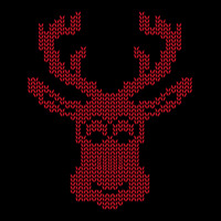 Christmas Deer Ugly Ladies Tee | Teevron