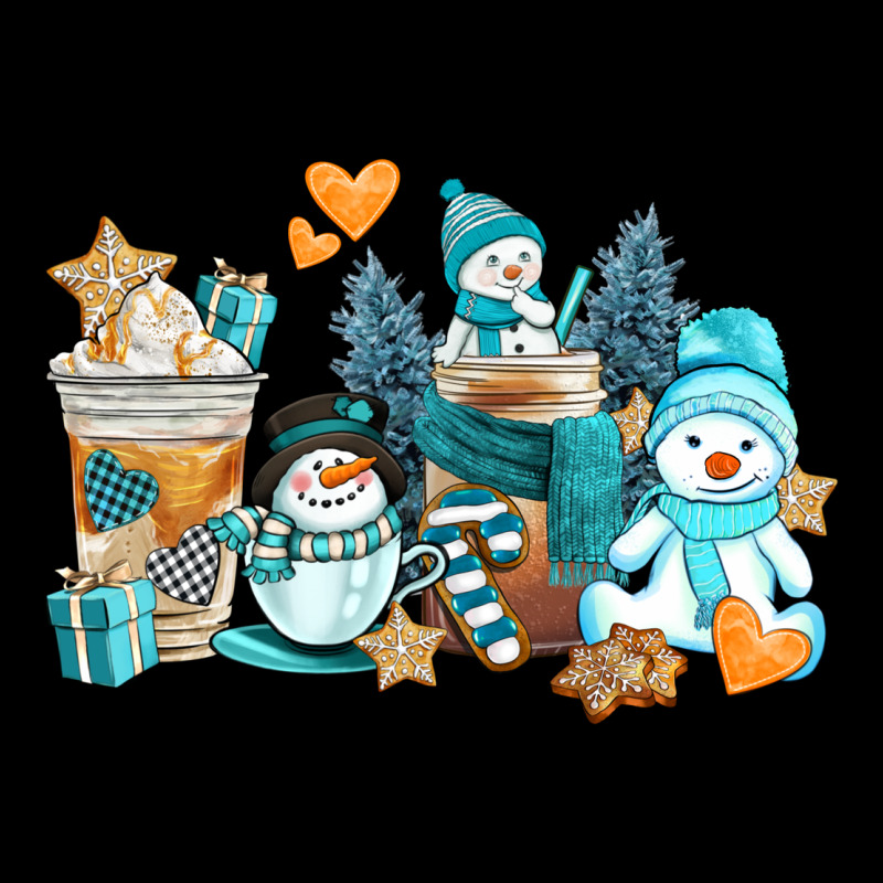 Winter Snowman Coffee Cups Urban Hoodie by AdoDesignShop | Teevron
