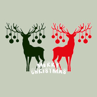Merry Christmas Reindeer Ladies Tee | Teevron