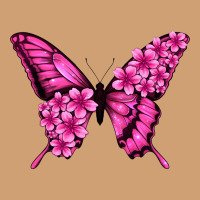 Floral Pink Butterfly Vintage Tee | Teevron
