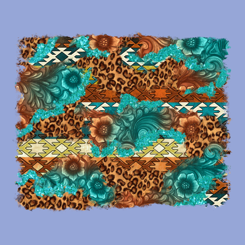 Leopard And Aztec Background Western Classic Tee by texasbilliewilder | Teevron