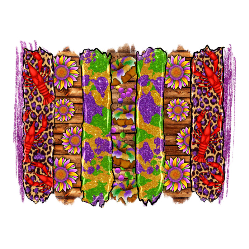 Mardi Gras Crawfish Brushstrokes Heavyweight Hoodie by Artiststas | Teevron