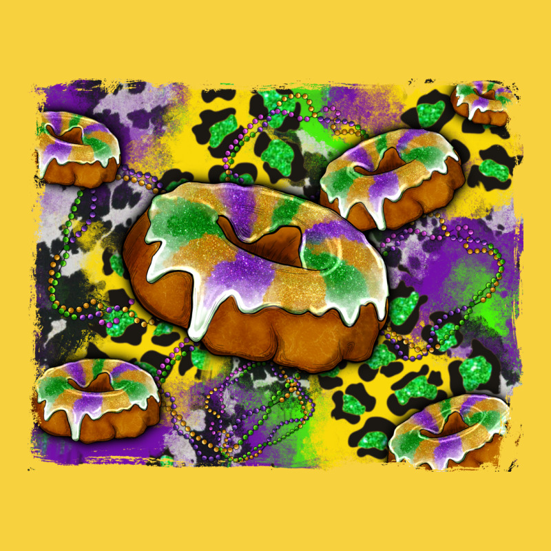 Mardi Gras Cake Glitterleopard And Cowhide Background Premium Sweatshirt by Artiststas | Teevron