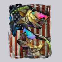 American Flag With Bass Fish Heavyweight Sweatshirt | Teevron